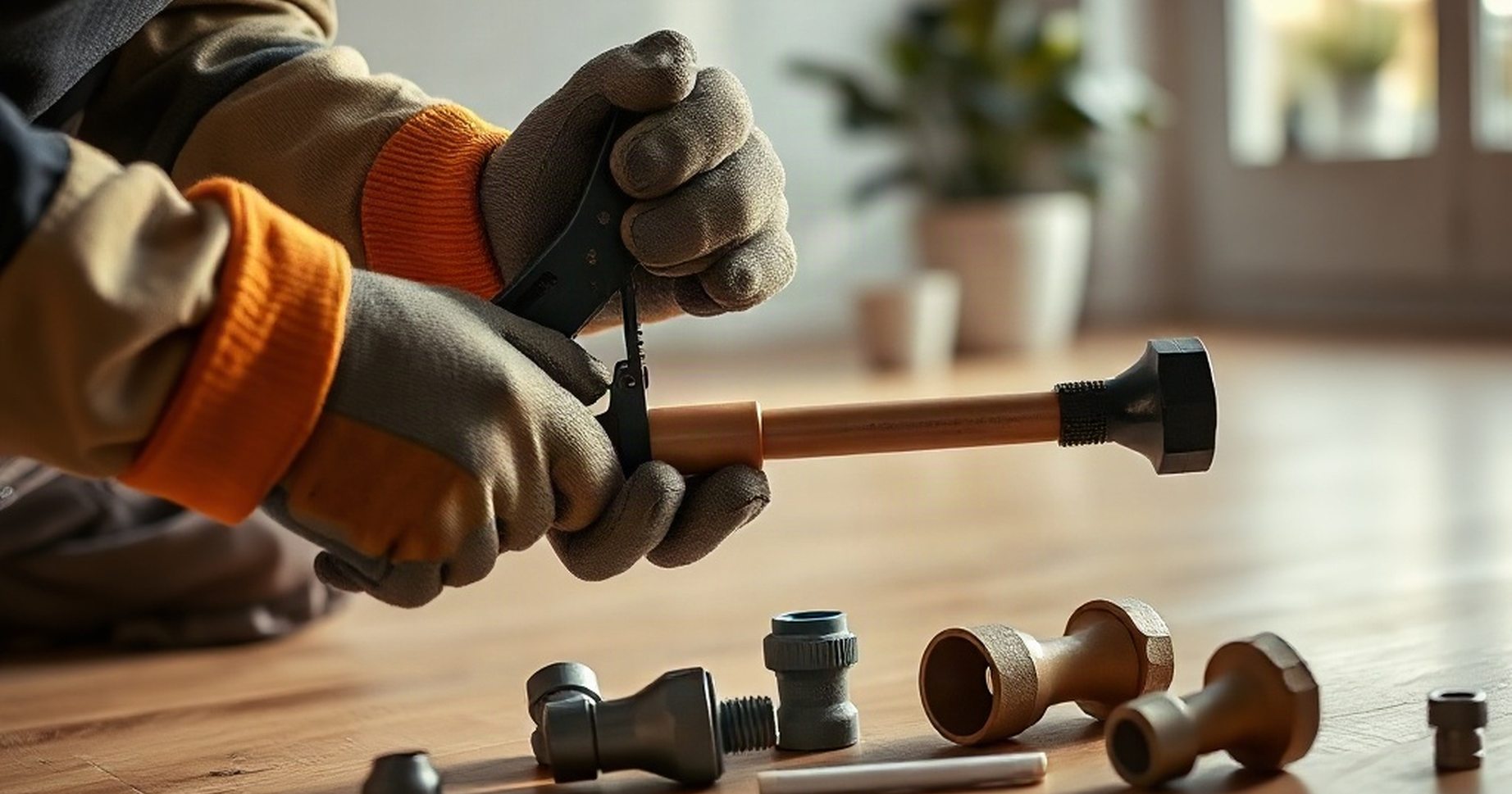 Artisan plombier en intervention à Rueil-Malmaison